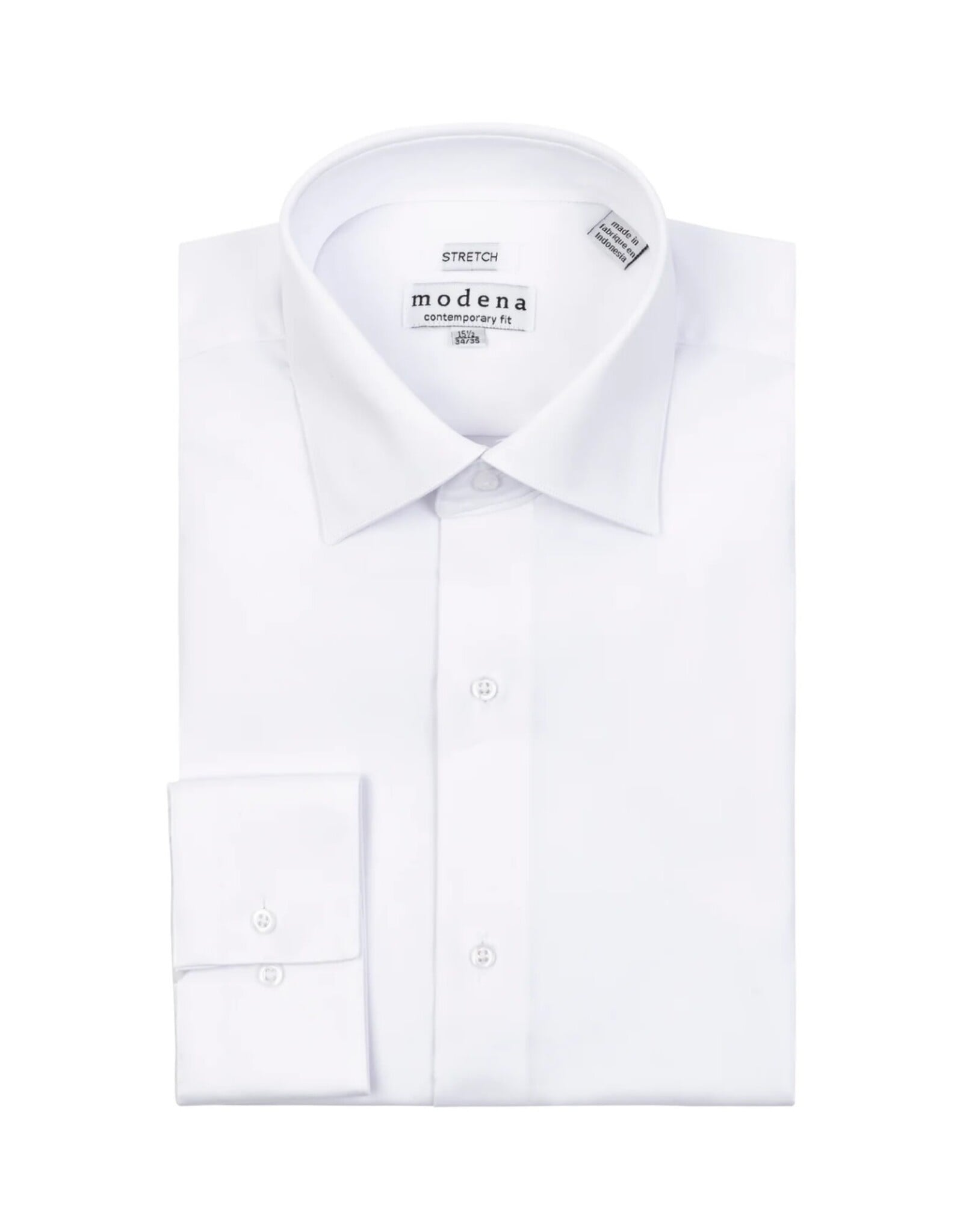 Modena Dress Shirt | No Pocket | Stretch | 60% Cotton 40% Polyester