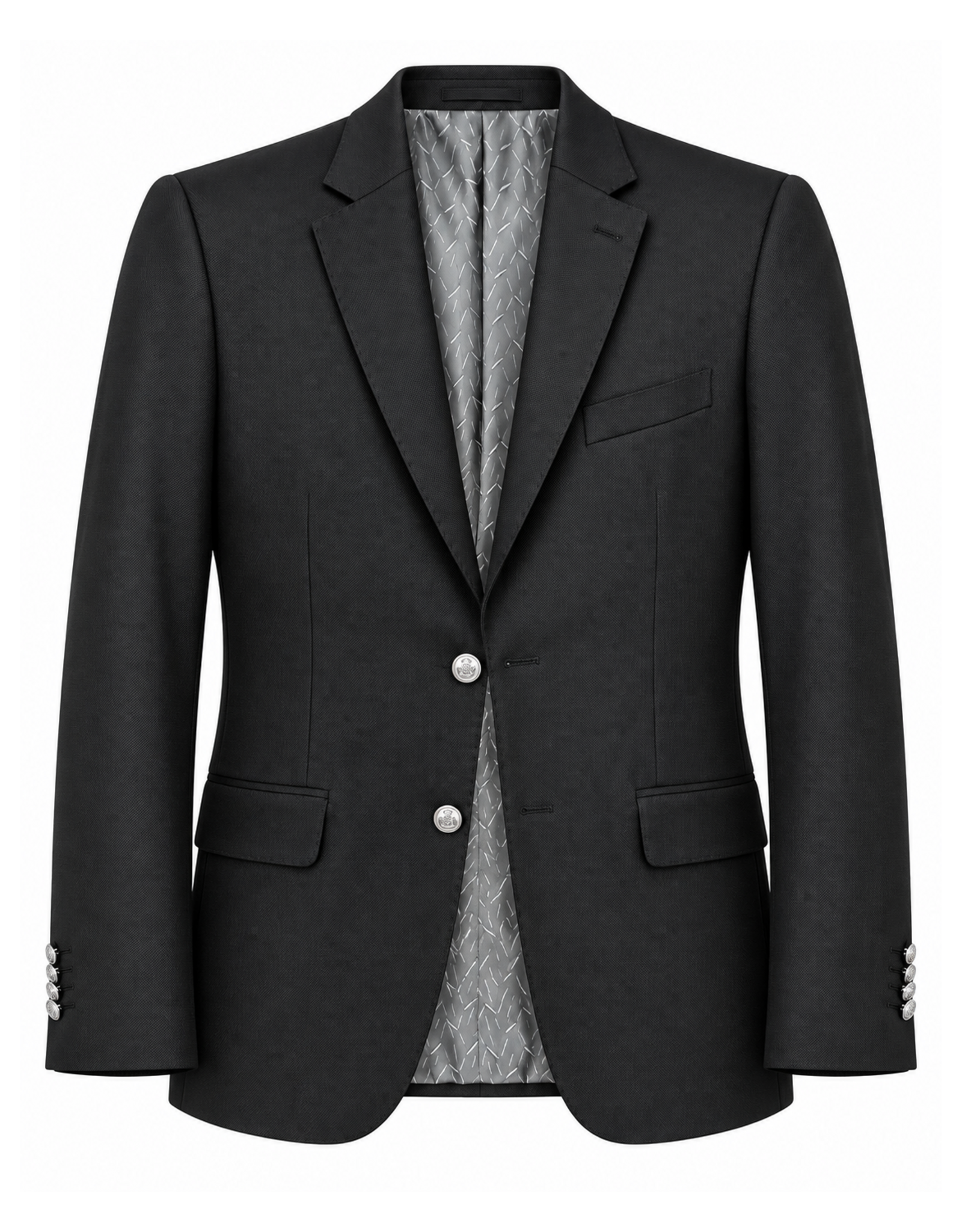 Antonio Cardinni Blazer Silk Blend | Pique | Hand stitched with silver buttons