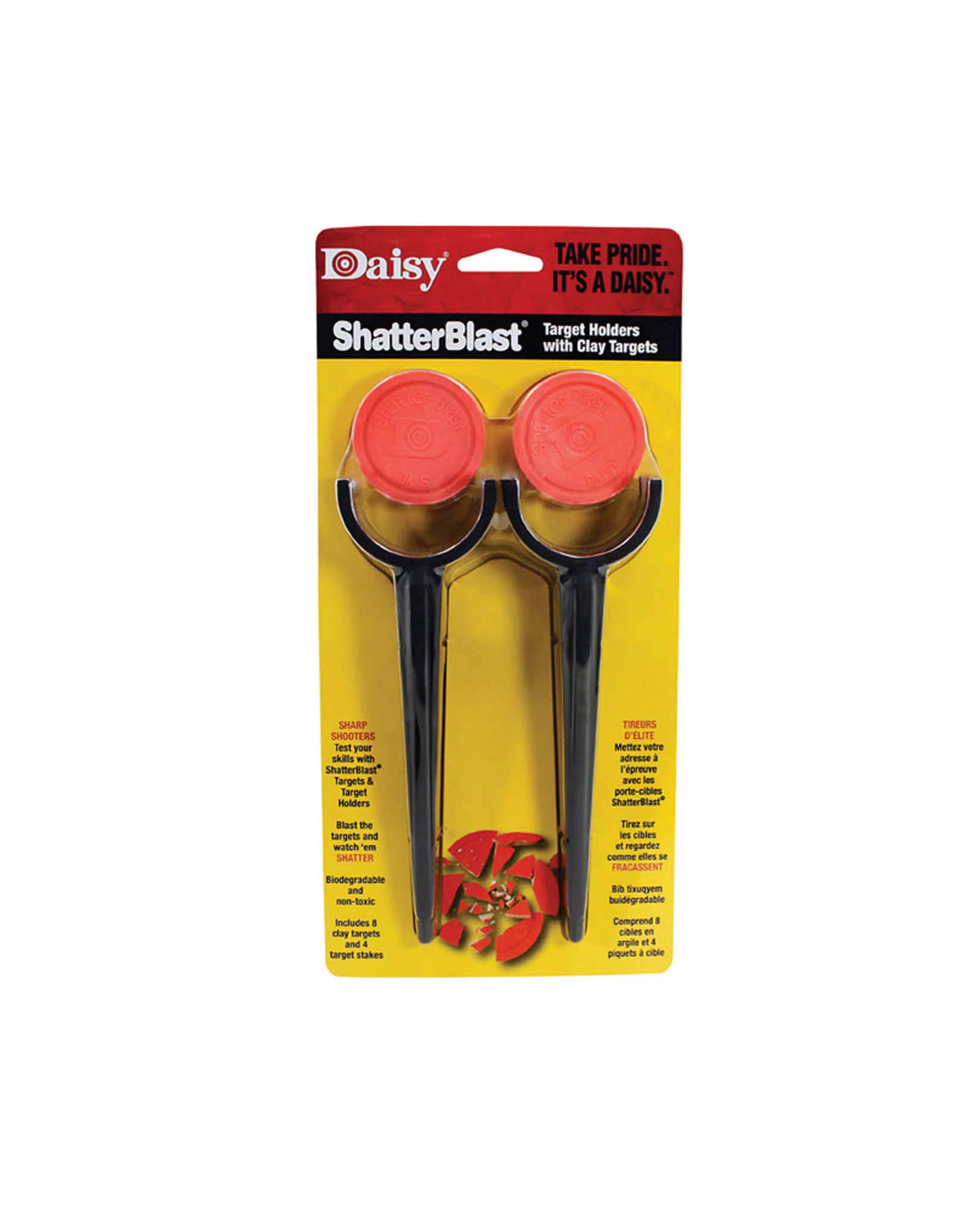 DAISY SHATTERBLAST CLAY TARGETS WITH TARGET STAKES