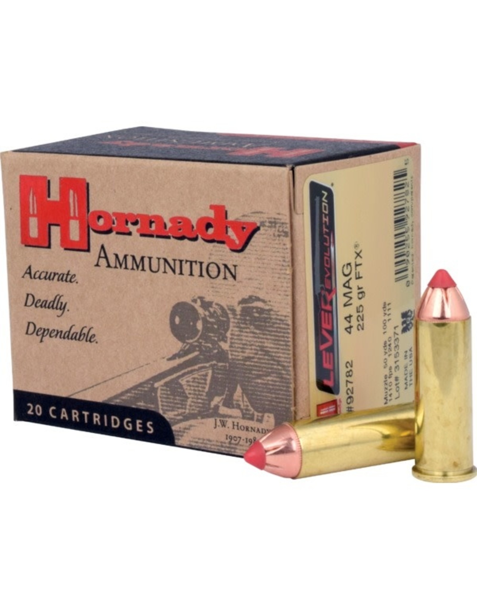 Hornady Hornady Ammunition 44 Mag 225 gr FTX® LEVERevolution