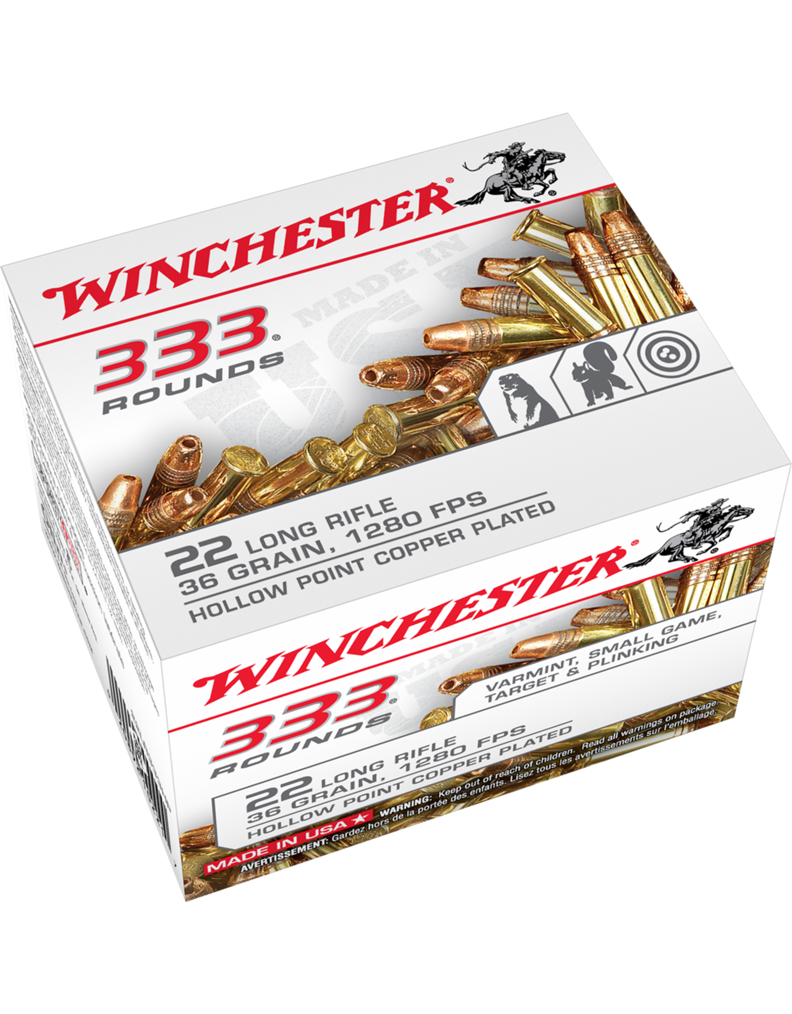 WINCHESTER AMMUNITION Winchester Bulk Loose Pack  22 Long Rifle, 36 Grain 333 rds