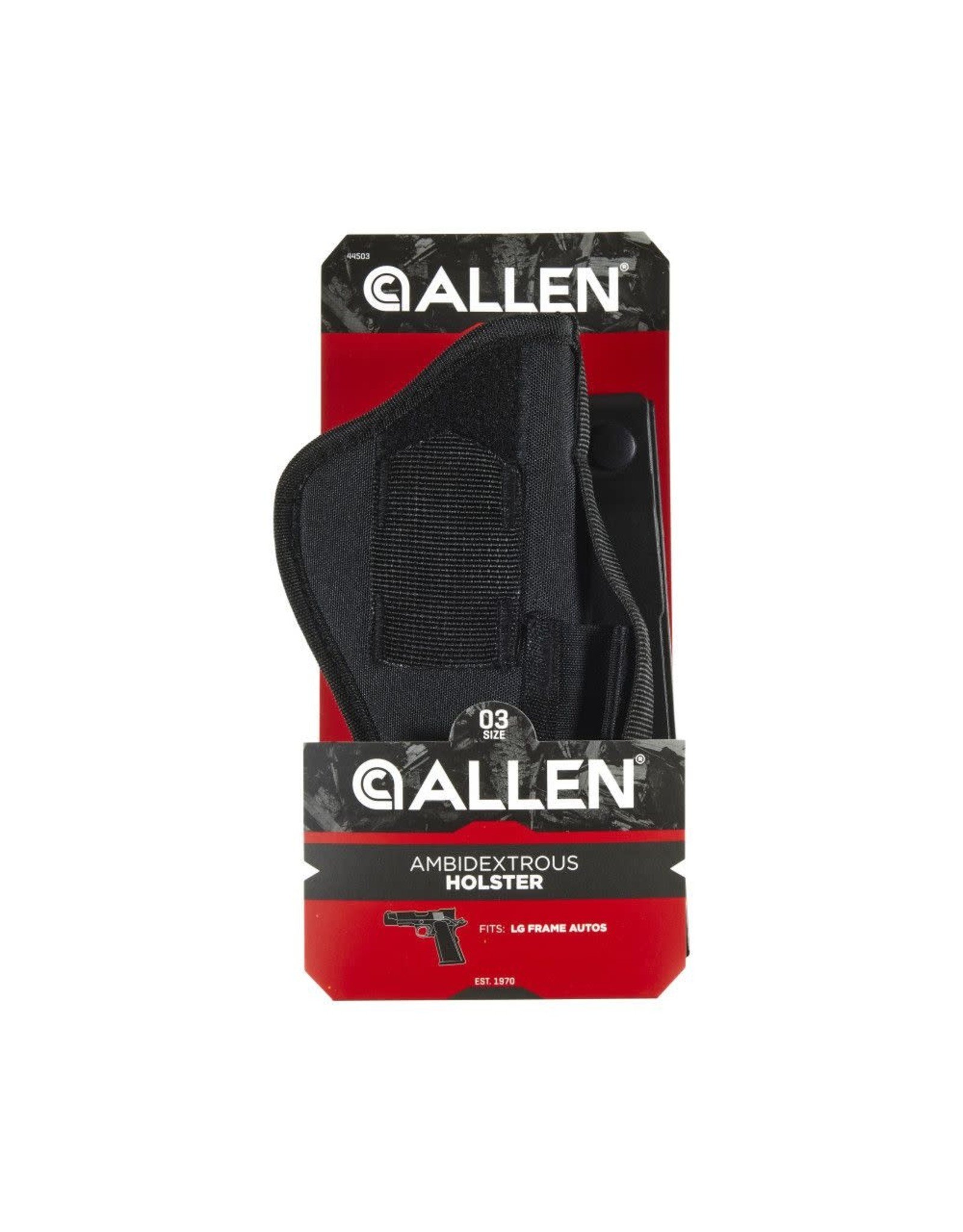 ALLEN COMPANY Allen Company Semi-Auto Handgun Holster, Ambidextrous, 4.5-5" Barrel Large Frame Semi-Auto Handguns, Black