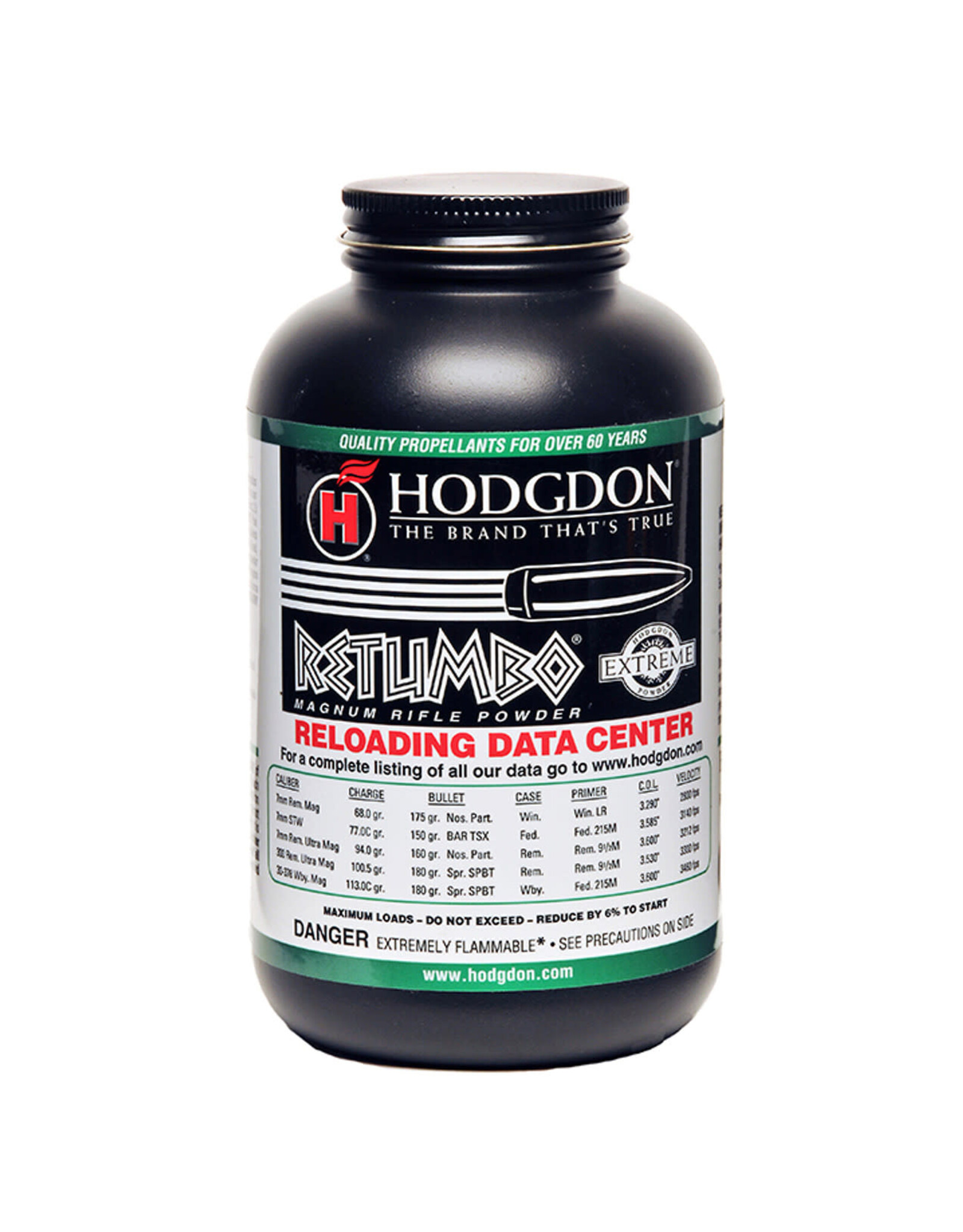 HODGDON POWDER CO. INC. HODGDON RETUMBO RFL POWDR 1LB