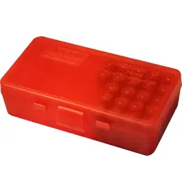 MTM Case-Gard MTM P50-44-29 Case-Gard Ammo Box 50 Round Flip-Top 41 44 45 LC Red in Colour