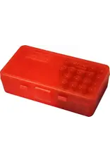 MTM Case-Gard MTM P50-9M - Ammo Box 50 Round Flip-Top 9mm 380 ACP Red in Colour