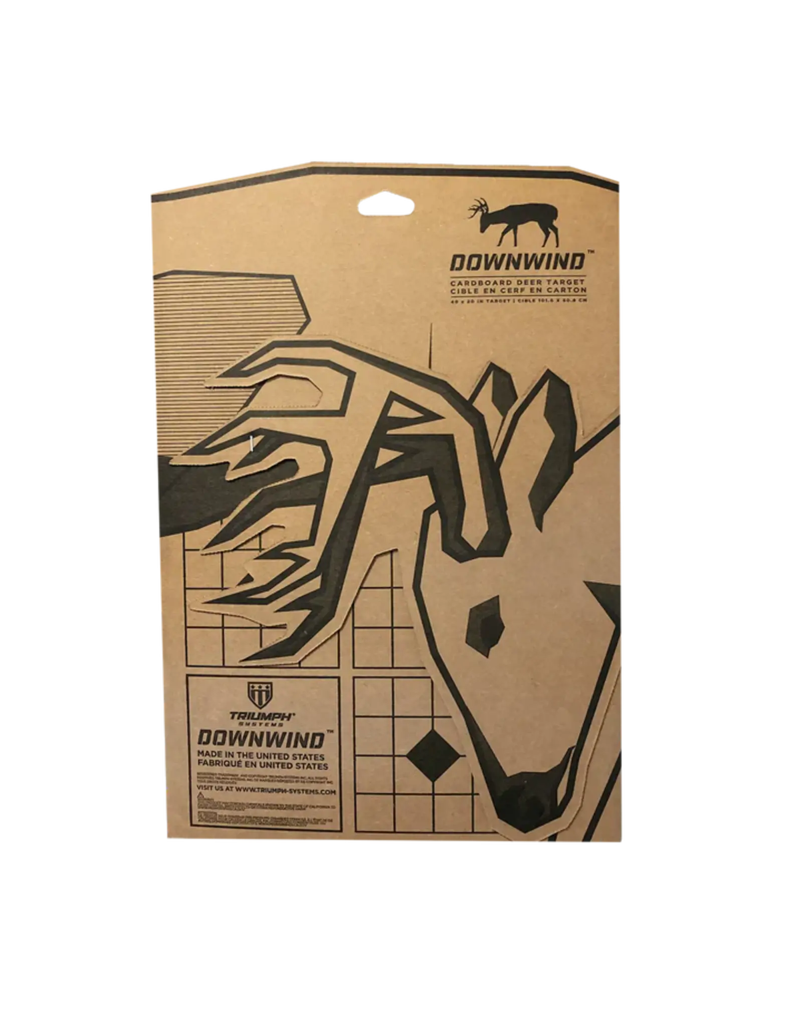 TRIUMPH TRIUMPH DOWNWIND - CARDBOARD DEER SHOOTING TARGET