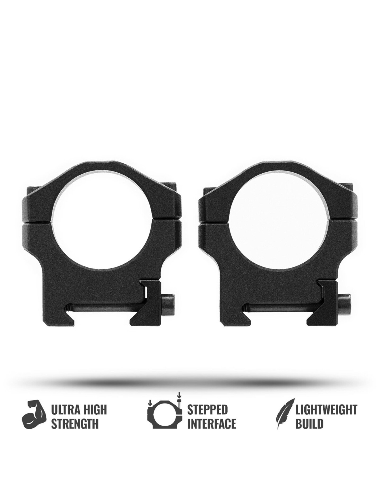 MDT ACCESSORIES-SCOP RINGS-PREMIER-34MM-X-HIGH[1.50IN]-BLK