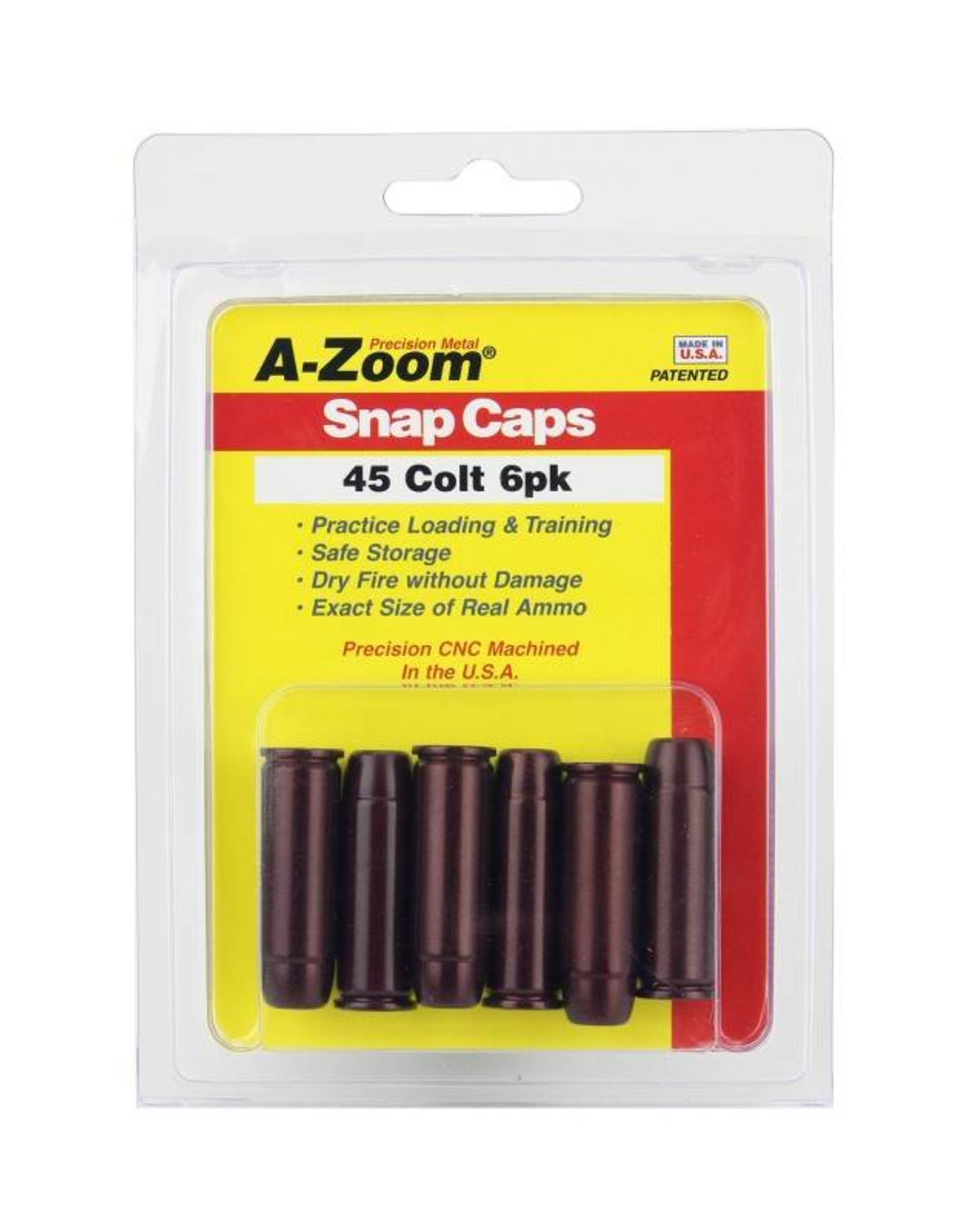 A-Zoom A-Zoom 16124 Snap Cap 45 Colt 6Pk