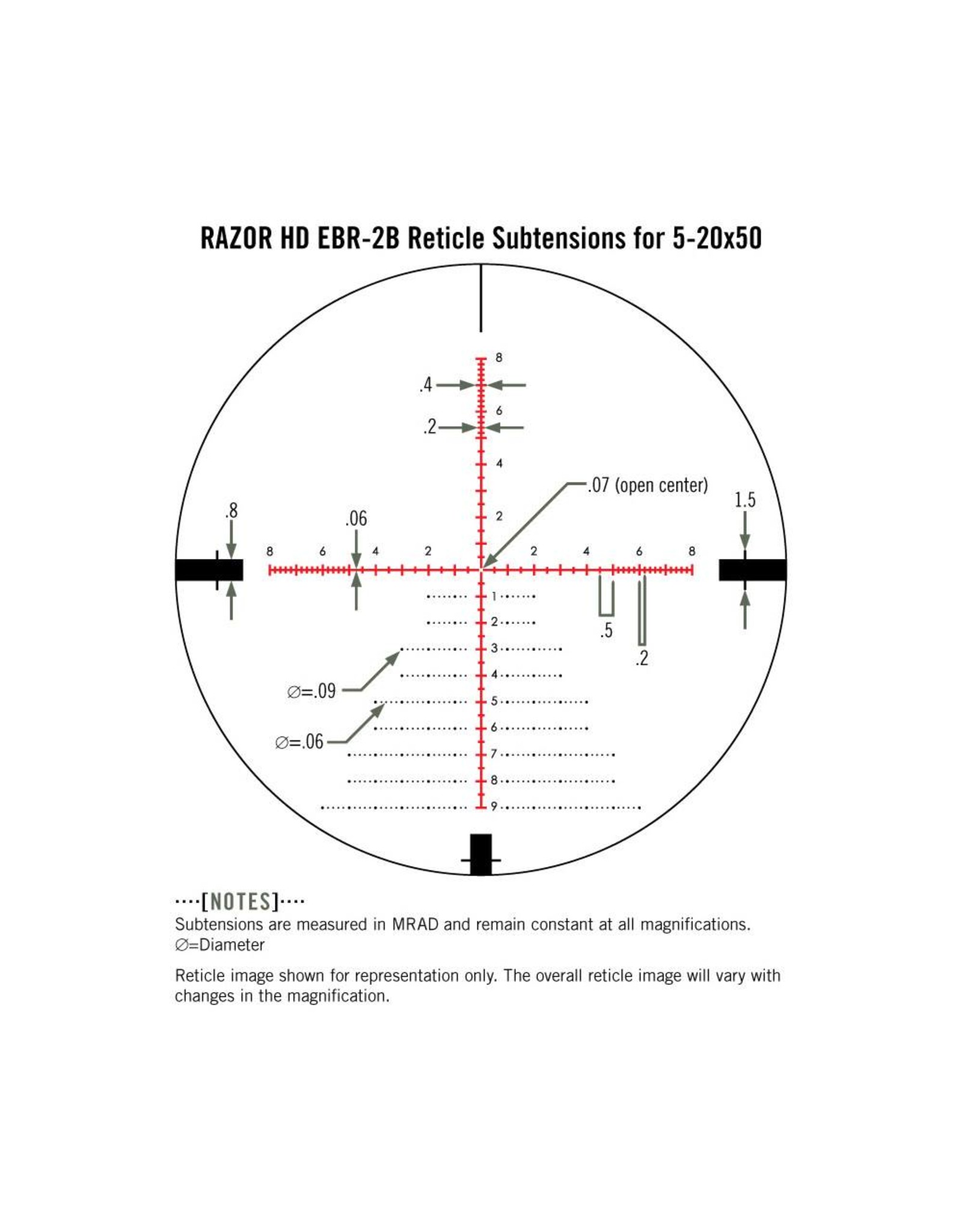 Vortex Vortex Razor HD 5-20x50 FFP EBR-2B (10 MRAD Turrets)