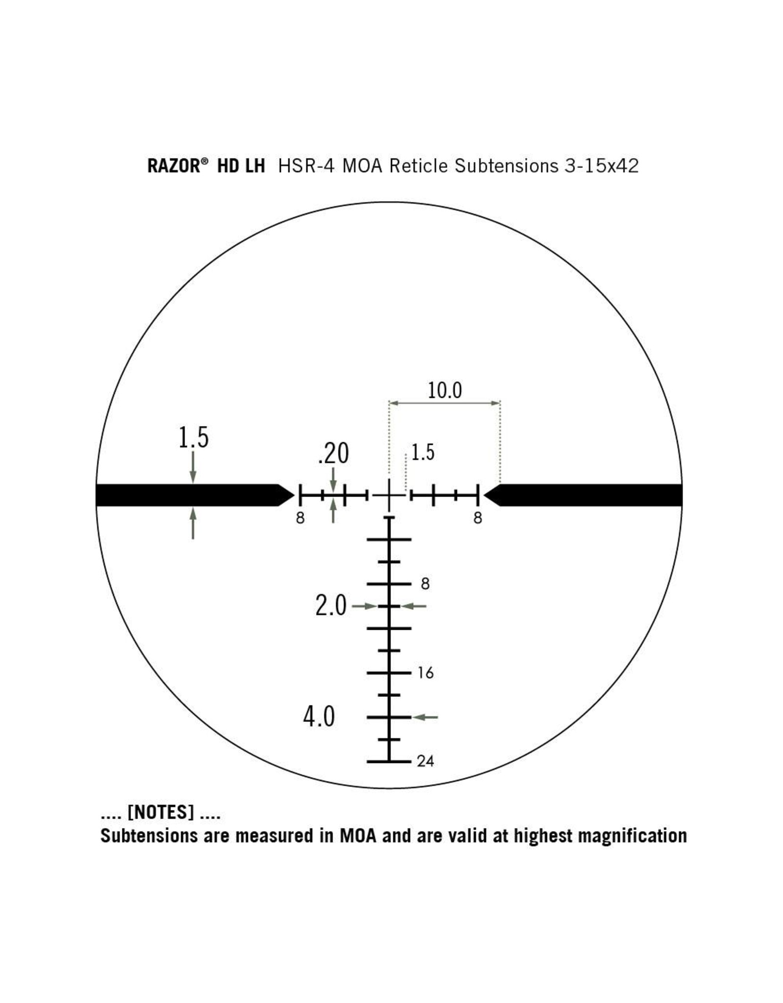 Vortex Vortex Razor HD LH 3-15x42 SFP Riflescope with HSR-4 MOA