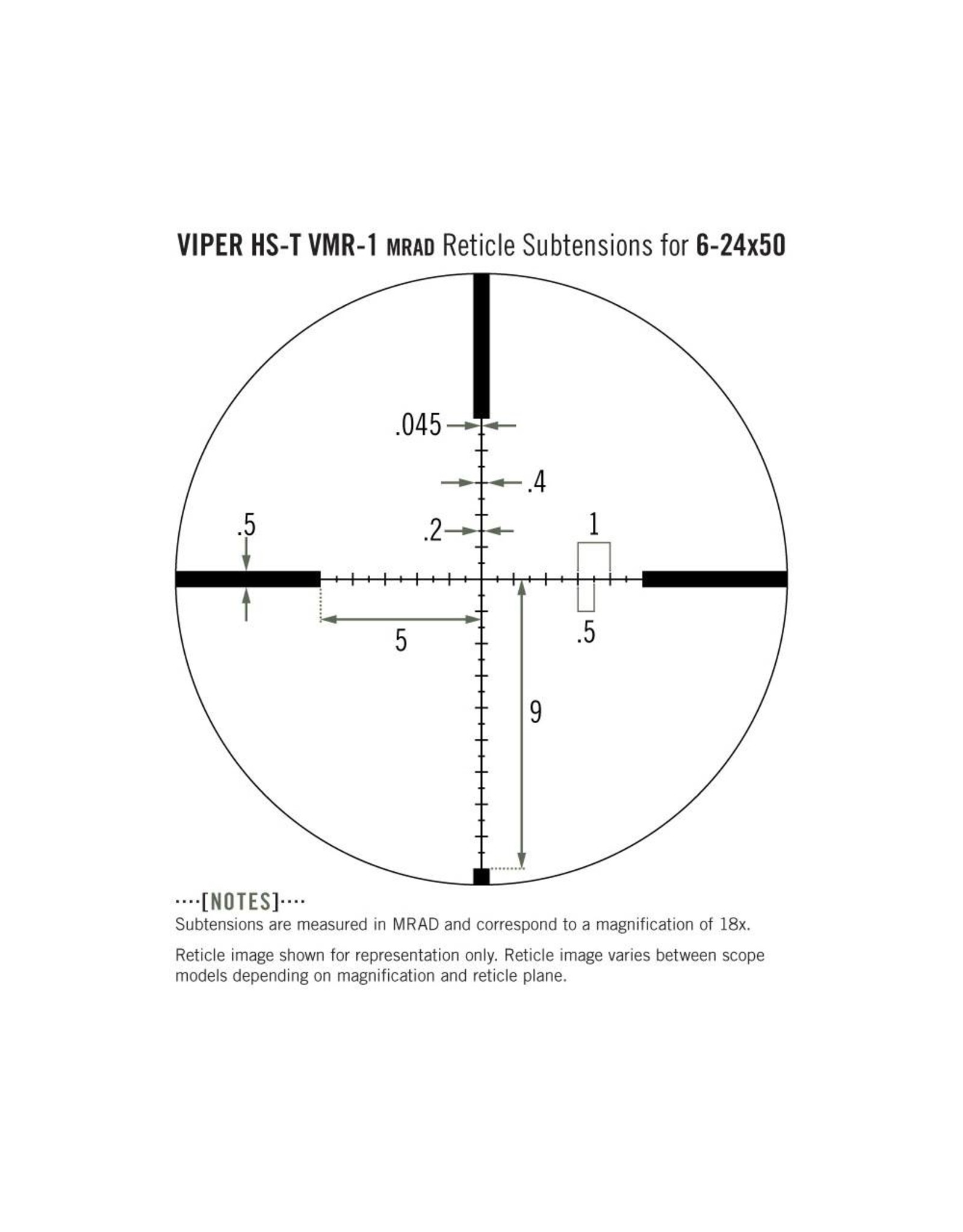 Vortex Vortex Viper HS-T 6-24x50 SFP Riflescope VMR-1 MRAD