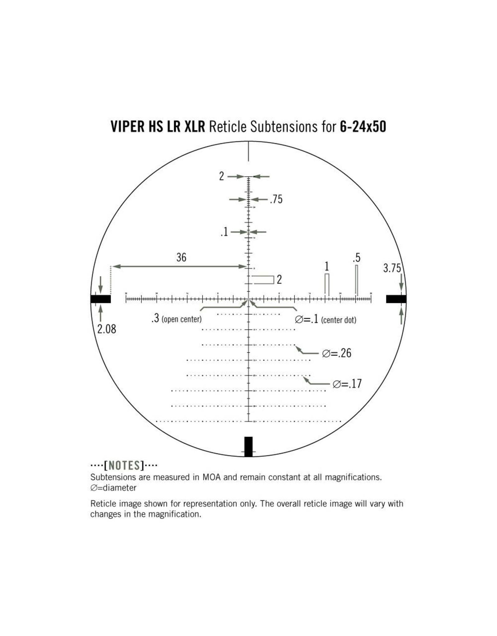 Vortex Vortex Viper HS LR 6-24x50 FFP Riflescope XLR MOA