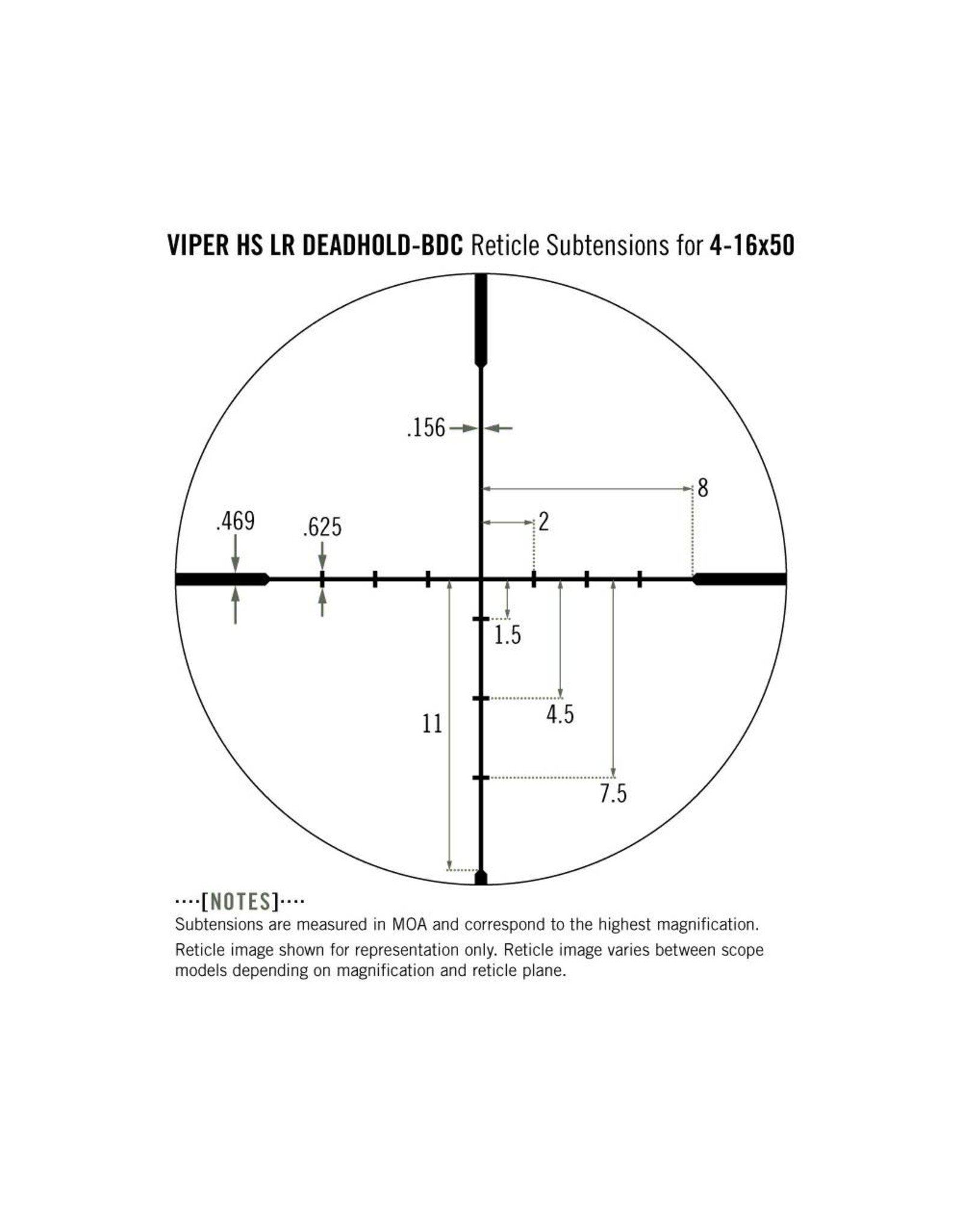 Vortex Vortex Viper HS LR 4-16x50 SFP Riflescope BDC