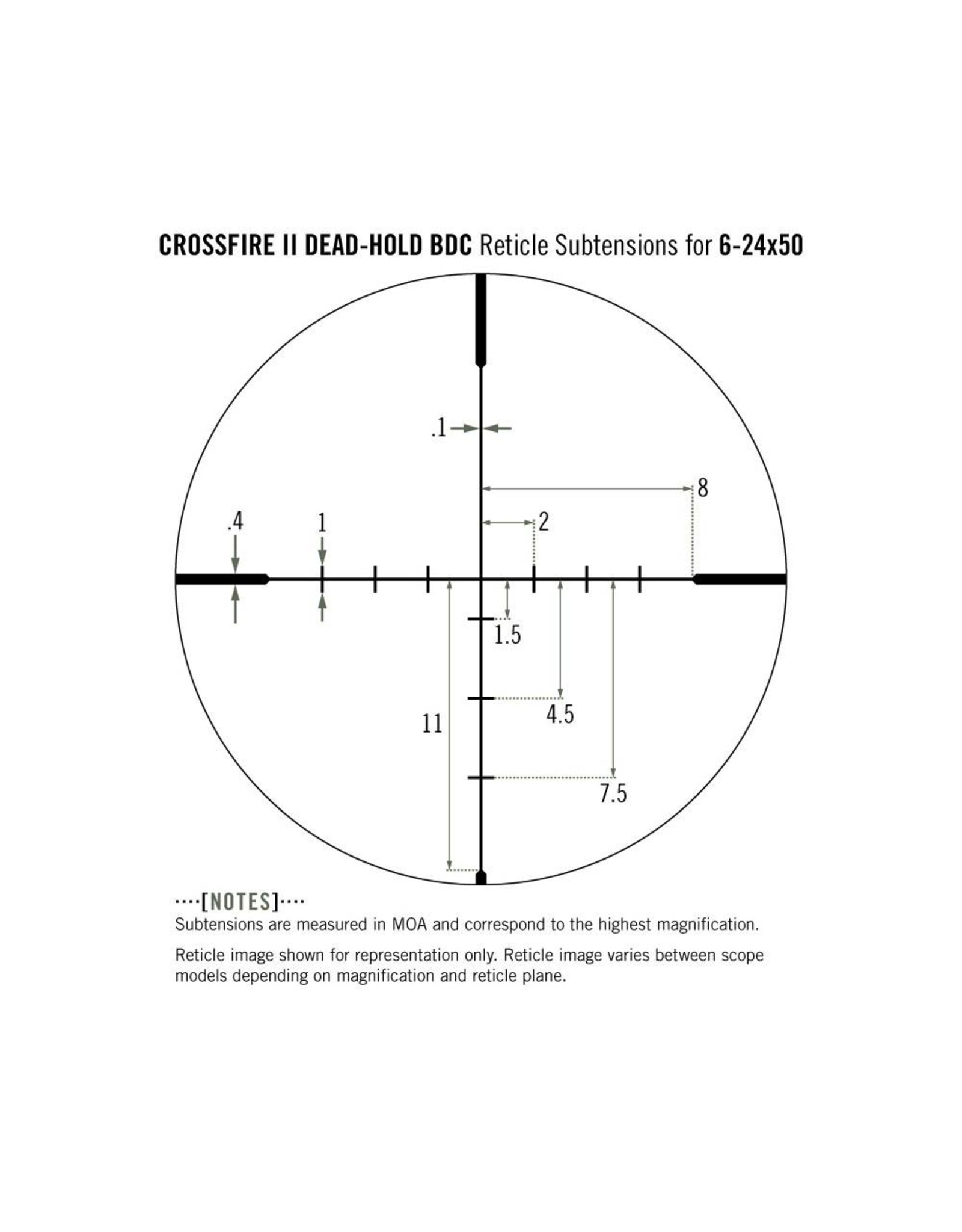 Vortex Vortex Crossfire II 6-24x50 AO Riflescope (30mm) BDC