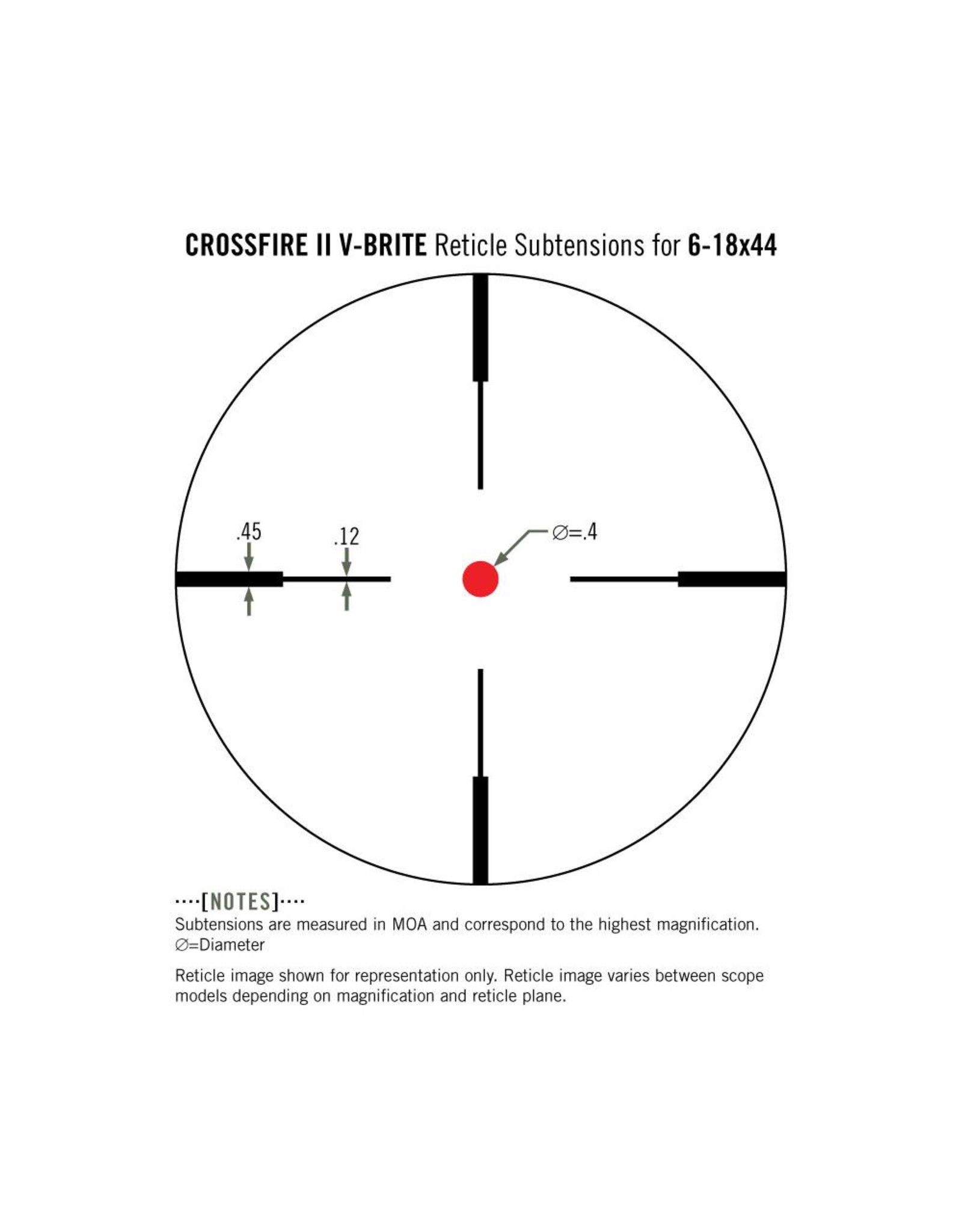 Vortex Vortex Crossfire II 6-18x44 Riflescope (1-Inch) V-Brite