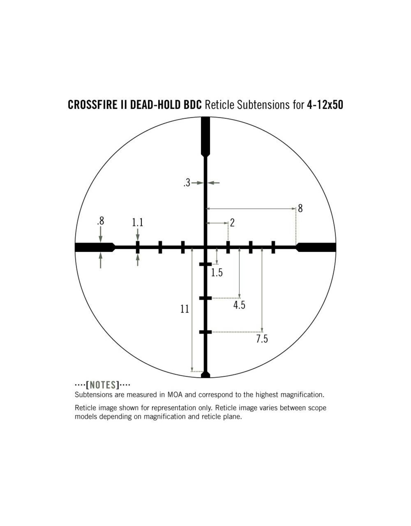 Vortex Vortex Crossfire II 4-12x50 AO Riflescope (1-Inch) BDC