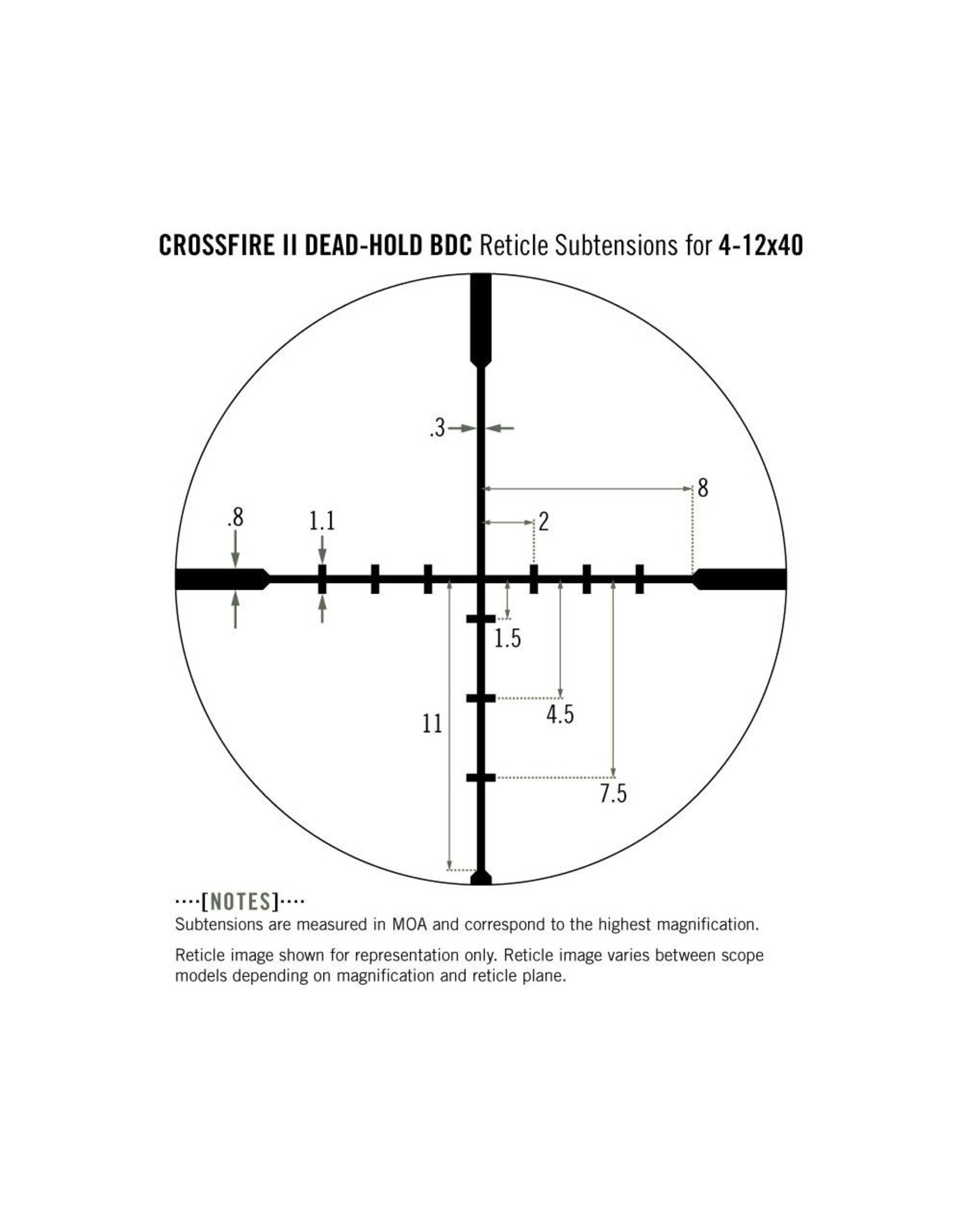 thumbnail image 2 of Vortex Crossfire II 4-12x40 AO Rifle Scope - BDC Reticle - CF2-31019 - Includes Hat 2 of 4