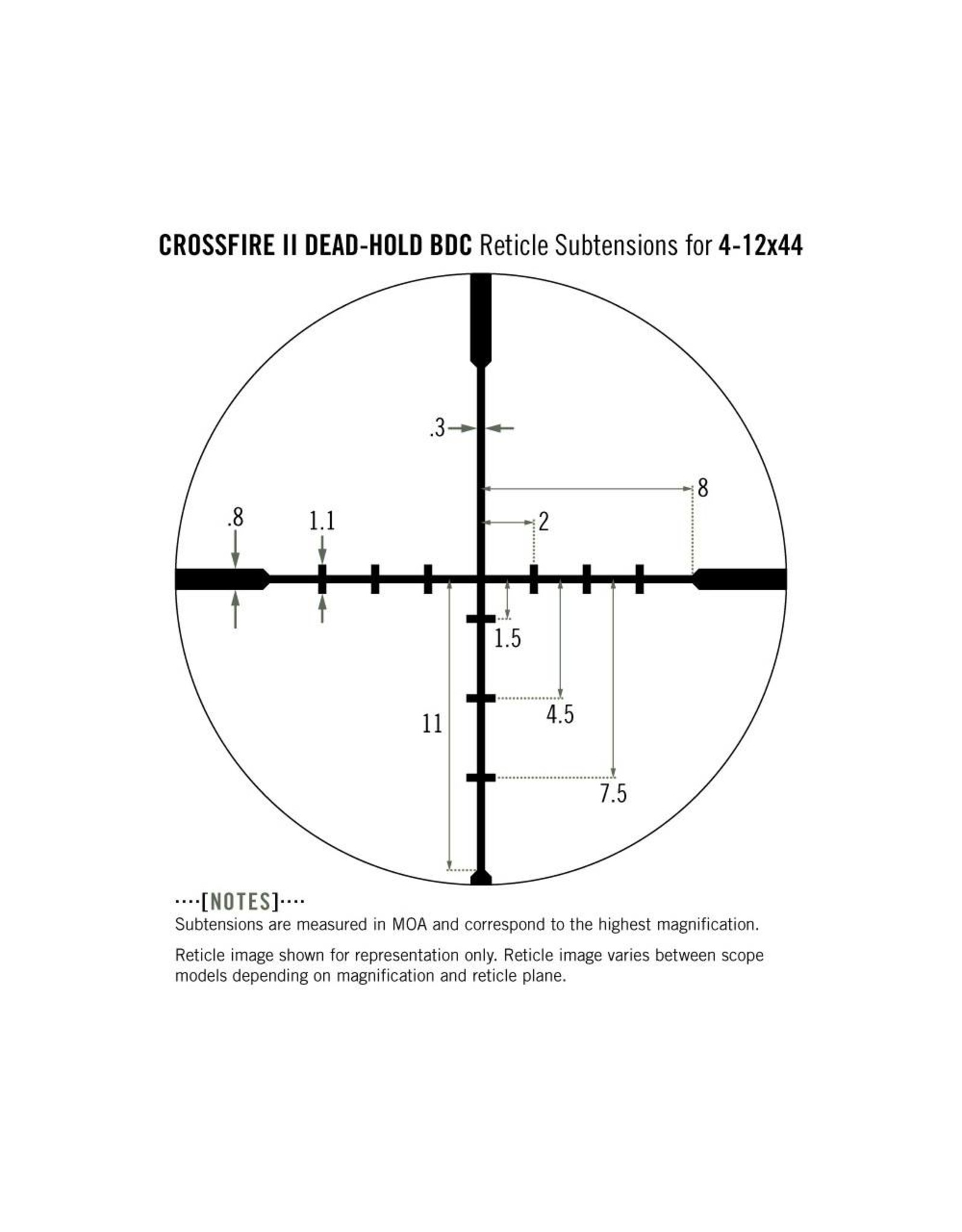 Vortex Vortex Crossfire II 4-12x44 Riflescope (1-Inch) V-Plex