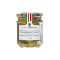 Petites pêches vertes à la truffe d'été - Savini Tartufi 180g