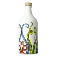 Huile d'olive extra vierge (bouteille en céramique « tentacules ») -  Muraglia 500 ml