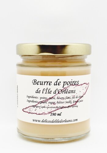 Pear butter - Les Délices de l'Île d'Orléans 190 ml 