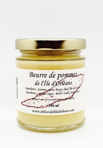 Beurre de pommes - Les Délices de l'Île d'Orléans 190 ml 