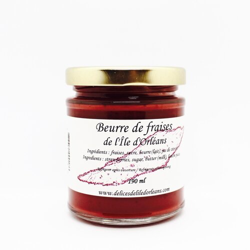 Strawberry butter - Les Délices de l'Île d'Orléans 190 ml 