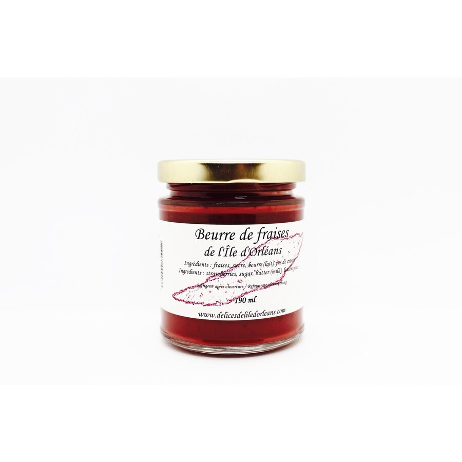 Beurre de fraises - Les Délices de l'Île d'Orléans 190 ml