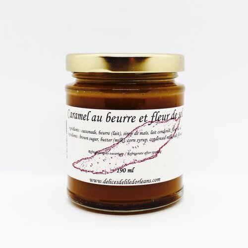 Butter caramel and fleur de sel - Les Délices de l'Île d'Orléans 190 ml 