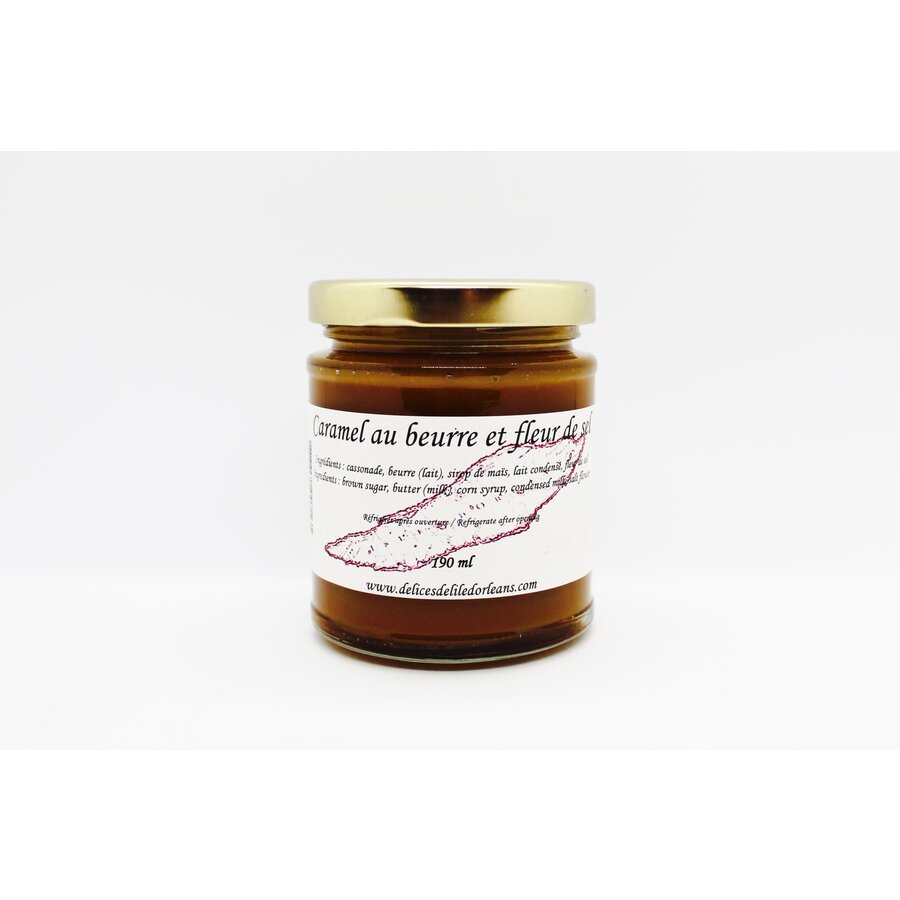 Butter caramel and fleur de sel - Les Délices de l'Île d'Orléans 190 ml