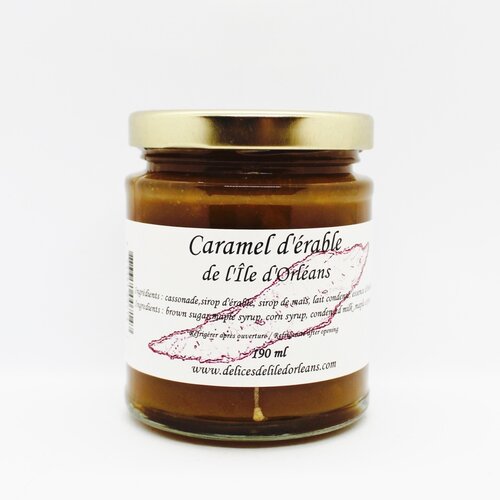 Caramel à l'érable - Les Délices de l'Île d'Orléans 190 ml 