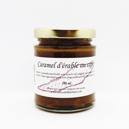 Caramel à l'érable et café - Les Délices de l'Île d'Orléans 190 ml 