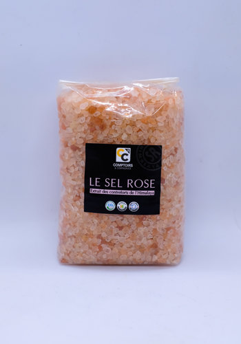 Recharge en sac cristaux de sel rose pour moulin  1KG 