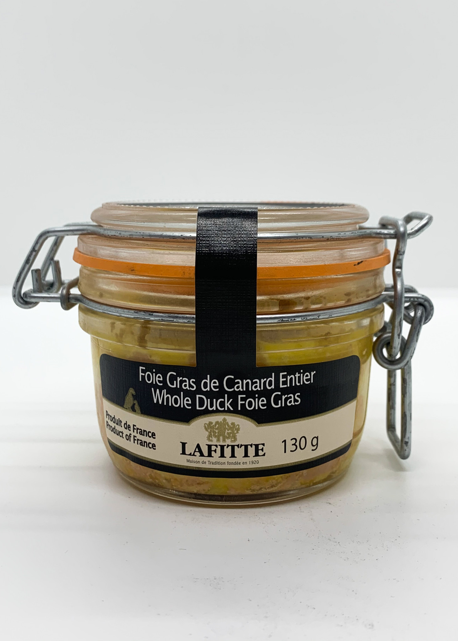 Foie gras entier de canard des Landes bocal 130g (Lafitte) - Les Passions  de Manon