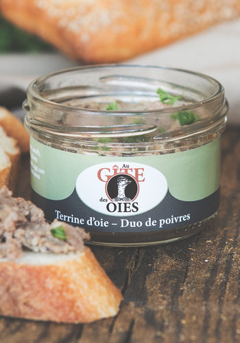 Terrine d'oie -Duo de Poivres 80g 