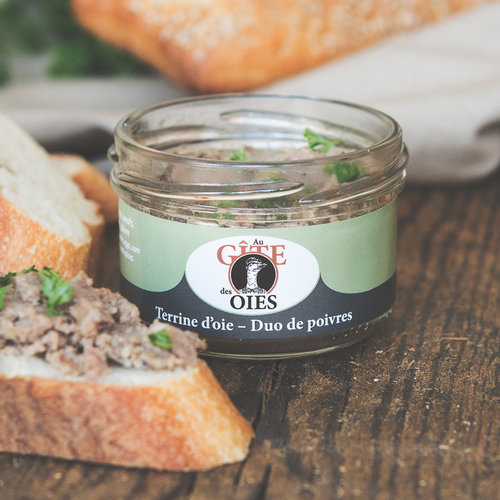 Terrine d'oie -Duo de Poivres 80g 