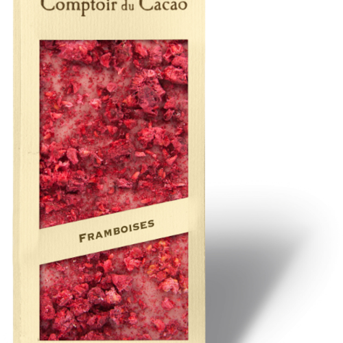 Barre gourmande au chocolat ruby & framboise - Comptoir du Cacao 90 g 