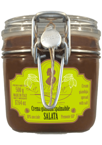 Cream gianduja spread with salt (Salata) - La Molina 500g 
