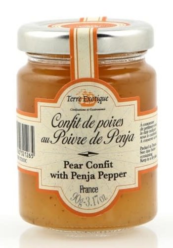 Confit de poire au poivre de Penja - Terre Exotique 90 g 