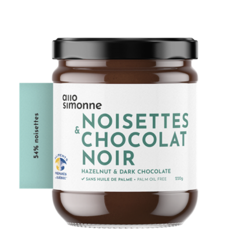 Noisettes, chocolat noir 220gr |  ALLO SIMONE 