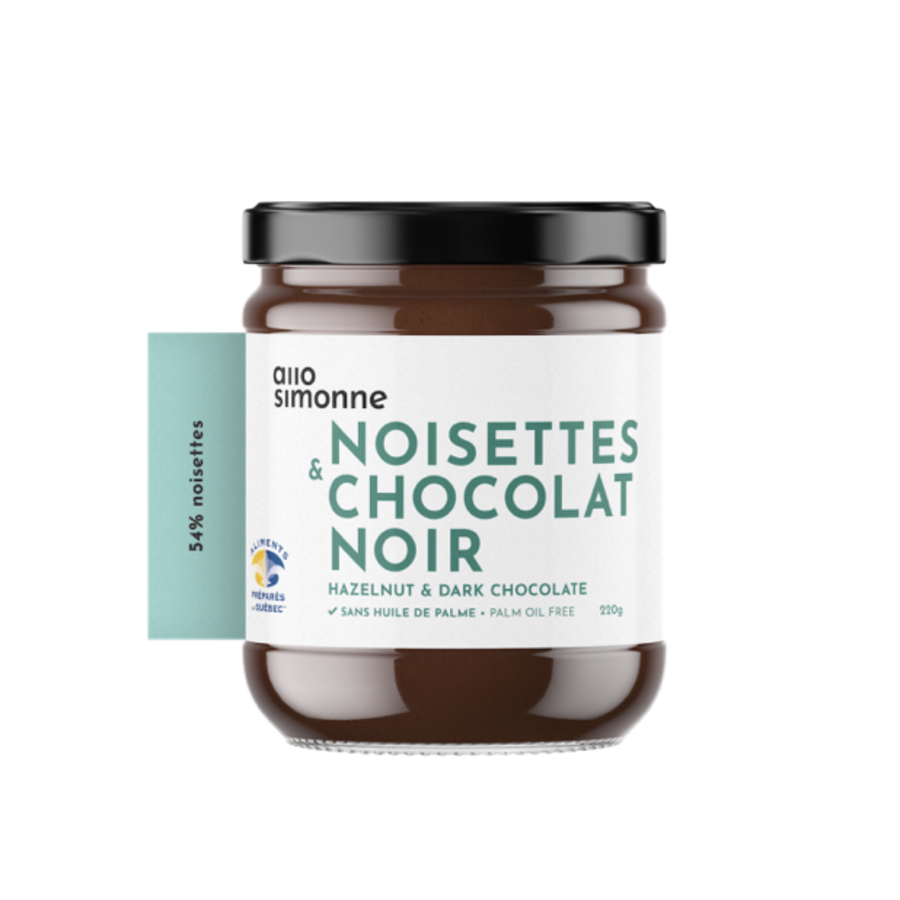 Noisettes, chocolat noir 220gr |  ALLO SIMONE