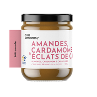 Tartinade Amandes et cardamome, éclats de cacao - Allo Simonne 220 g