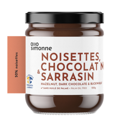 Noisettes, chocolat noir & sarasin - Allo Simonne 220 g 