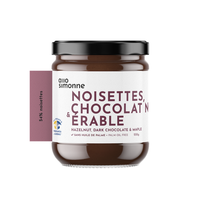 Noisettes, chocolat noir & érable - Allo Simonne 220 g