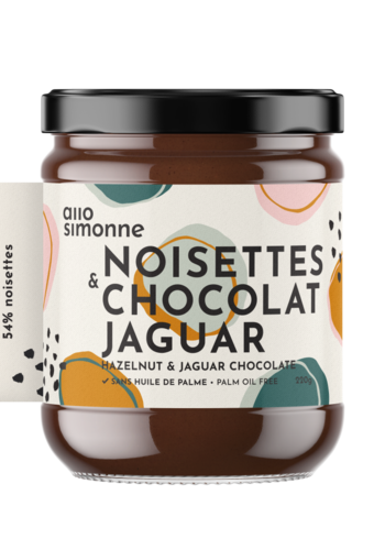 Noisettes, chocolat noir, Jaguar 220gr ALLO SIMONNE 