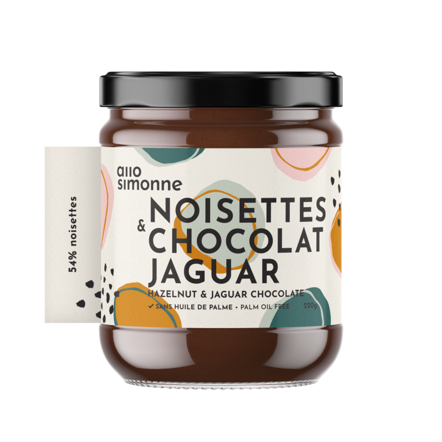 Noisettes, chocolat noir, Jaguar 220gr ALLO SIMONNE