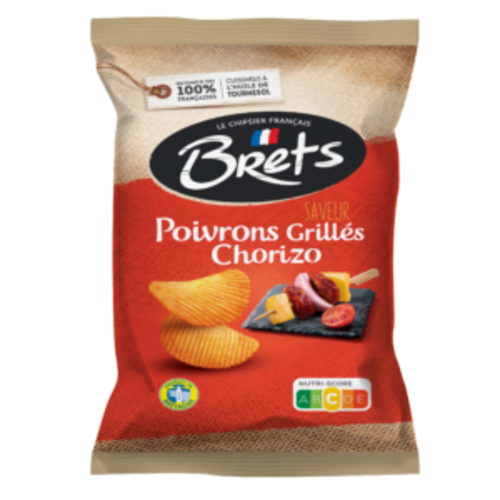 Croustille poivrons grillés et chorizo - Brets 125g 