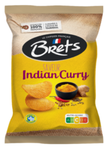 Indian Curry chip - Brets 125 g 