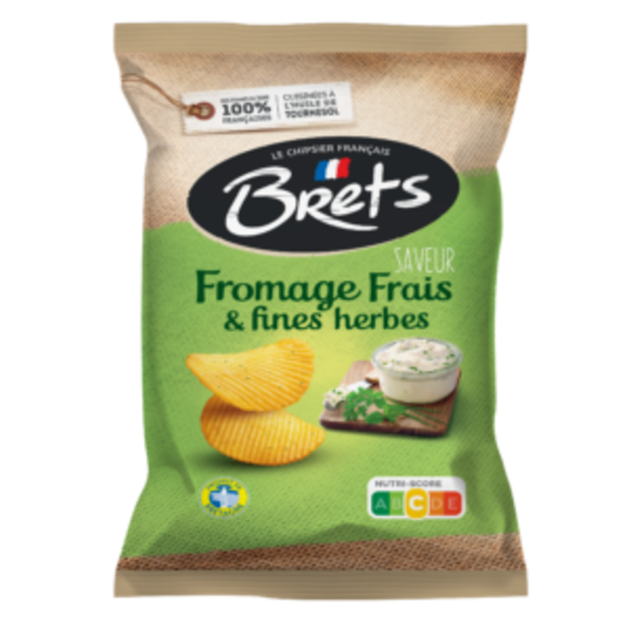 Fresh cheese and fine herb crisps - Brets 125 g