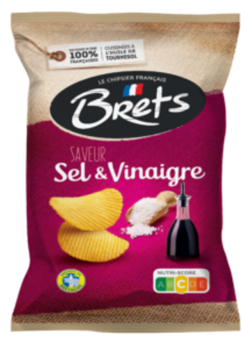 Salt & vinegar chips - Brets 125 g 